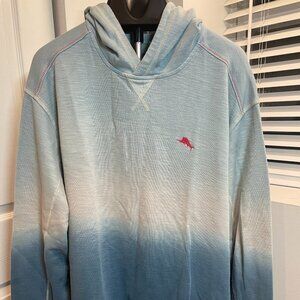 JA7020- Tommy Bahama Men’s Hoodie 3XLB Blue Ombre Pullover Marlin Logo